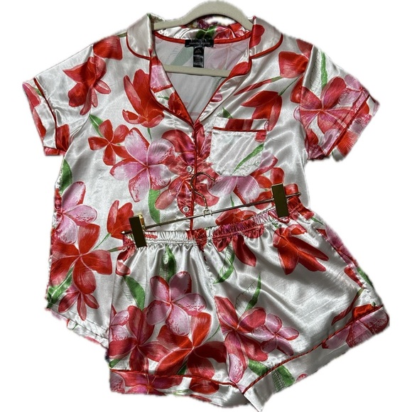 Nannette Lepore matching silk pajama set women’s size medium - Picture 4 of 9